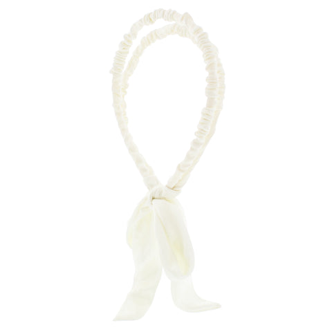 15mm Satin Frilly Double Aliceband with Bow