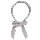 15mm Satin Frilly Double Aliceband with Bow