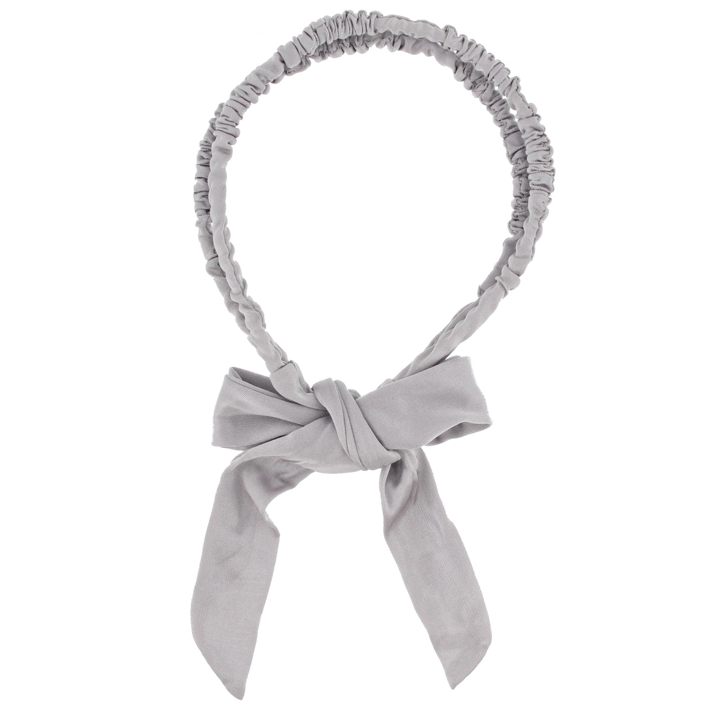 15mm Satin Frilly Double Aliceband with Bow