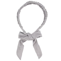 15mm Satin Frilly Double Aliceband with Bow