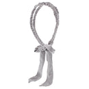 15mm Satin Frilly Double Aliceband with Bow