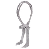 15mm Satin Frilly Double Aliceband with Bow