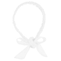 15mm Satin Frilly Double Aliceband with Bow