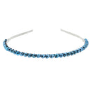 Assorted Colour 1 Row Stone Thin Alicebands