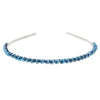 Assorted Colour 1 Row Stone Thin Alicebands