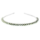 Assorted Colour 1 Row Stone Thin Alicebands