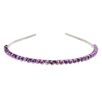 Assorted Colour 1 Row Stone Thin Alicebands