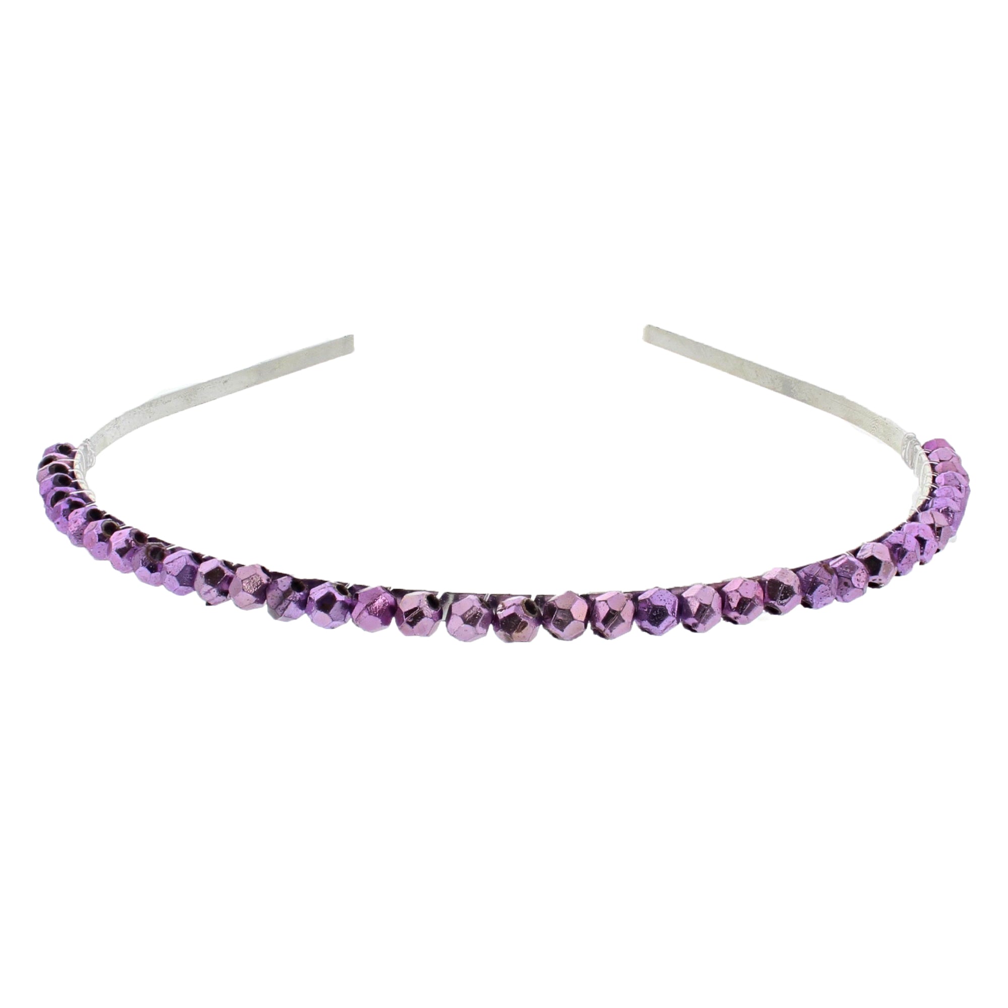 Assorted Colour 1 Row Stone Thin Alicebands
