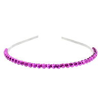 Assorted Colour 1 Row Stone Thin Alicebands
