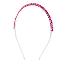 Assorted Colour 1 Row Stone Thin Alicebands