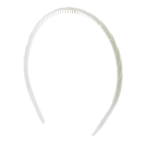 10mm Ribbed Plastic Alicebands