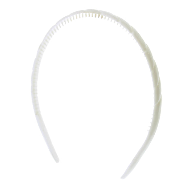 10mm Ribbed Plastic Alicebands
