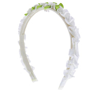 7.5mm Silk Flower Adorned Plastic Alicebands