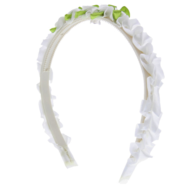 7.5mm Silk Flower Adorned Plastic Alicebands