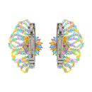 Multicolour Beaded Fun Shaped Hair Barrette - Style A