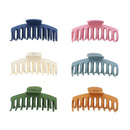 11cm Assorted Matte Finish Barrel Hair Claw Clips