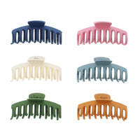 11cm Assorted Matte Finish Barrel Hair Claw Clips