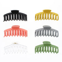 11cm Assorted Matte Finish Barrel Hair Claw Clips
