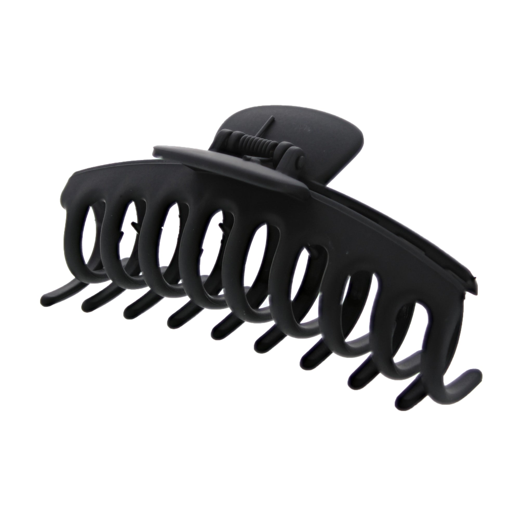 11cm Matte Black Barrel Hair Claw Clips
