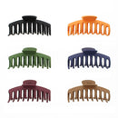 11cm Assorted Matte Finish Barrel Hair Claw Clips