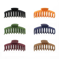 11cm Assorted Matte Finish Barrel Hair Claw Clips