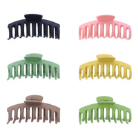 11cm Assorted Matte Finish Barrel Hair Claw Clips