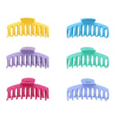 11cm Assorted Matte Finish Barrel Hair Claw Clips