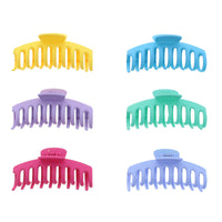 11cm Assorted Matte Finish Barrel Hair Claw Clips