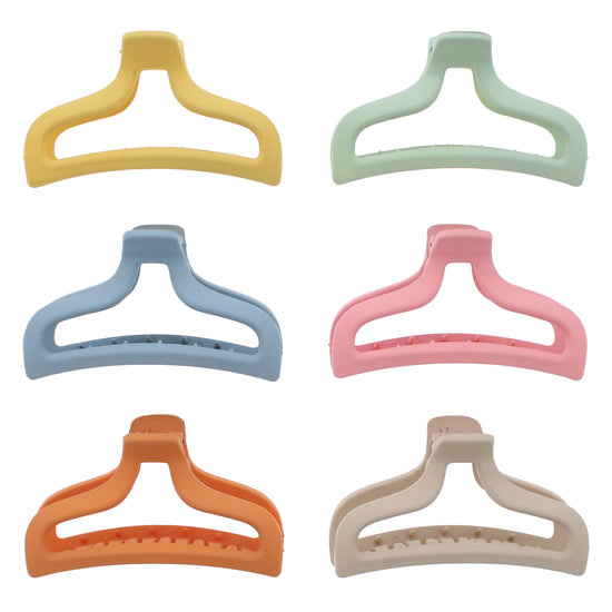 10cm Autumn Matte Finish Hair Claw Clips