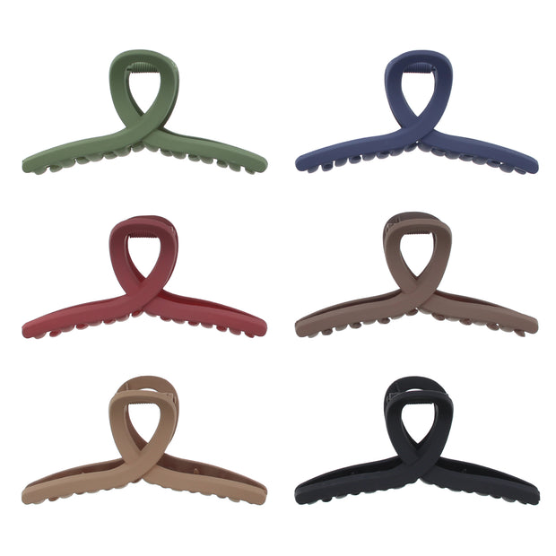 11.5cm Assorted Winter Matte Finish Clamps