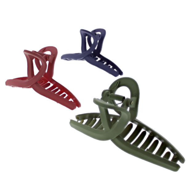 11.5cm Assorted Winter Matte Finish Clamps