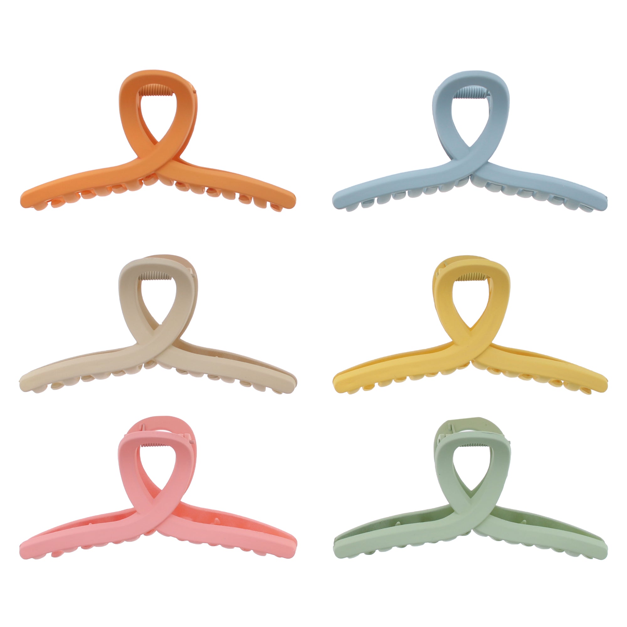 11.5cm Autumn Matte Finish Hair Claw Clips
