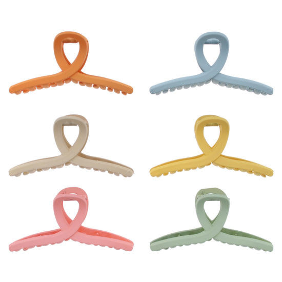 11.5cm Autumn Matte Finish Hair Claw Clips