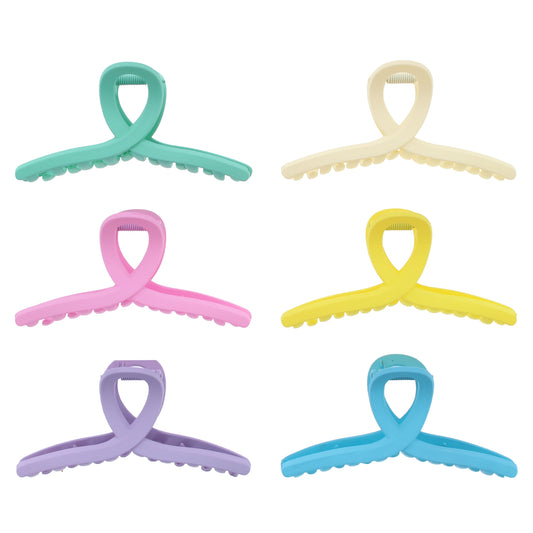 11.5cm Assorted Pastel Matte Finish Clamps