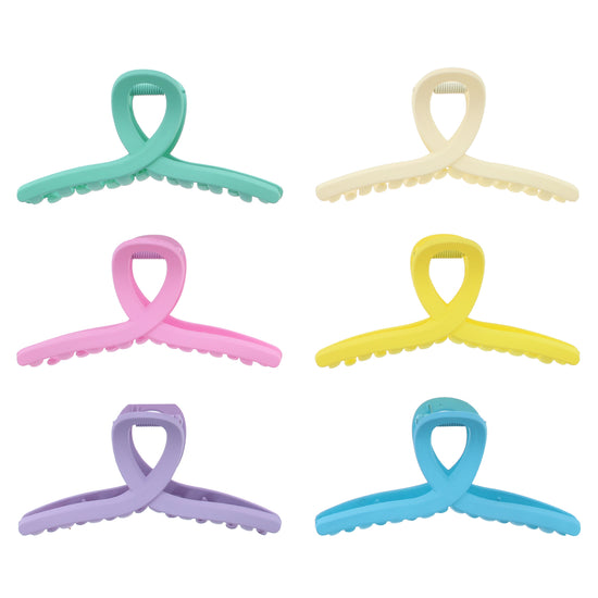 11.5cm Pastel Matte Finish Hair Claw Clips