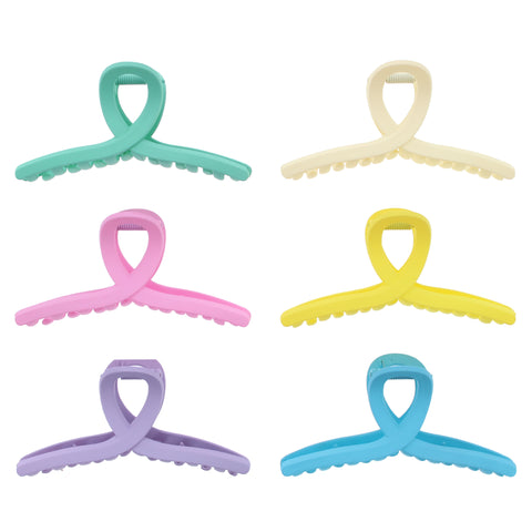 11.5cm Assorted Pastel Matte Finish Clamps