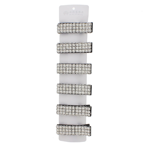 Clear Diamante Hair Clip (8.7 x 2.5cm)