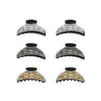 Assorted Diamante Stone Hair Claw Clips