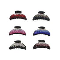 Two Tone Diamante Stone Hair Clips