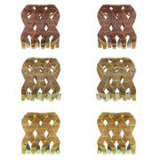 4.5cm Assorted Wooden Effect Criss Cross Clamps