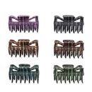 6cm Assorted Winter Colour Spotted Hair Claw Clips