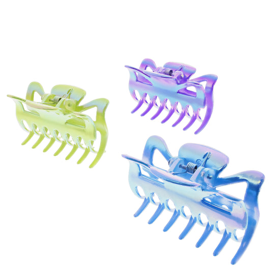 6cm Pastel Marble Effect Hair Claw Clips