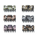 6cm Metallic Glitter Hair Claw Clips