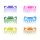6cm Two Tone AB Bright Hair Claw Clips