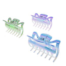 6cm Two Tone AB Bright Hair Claw Clips