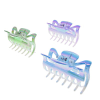 6cm Two Tone AB Bright Hair Claw Clips
