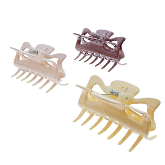 6cm Brown Shades Hair Claw Clips