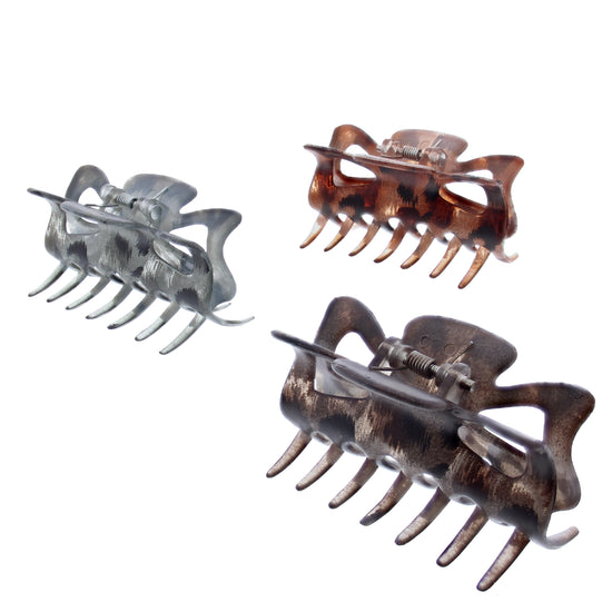 6cm Leopard Print Hair Claw Clips