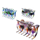 6cm Translucent Paint Splash Hair Claw Clips