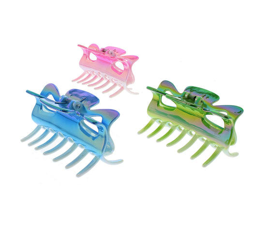 9cm Claw Hair Clips - 2 Tone AB Pastel